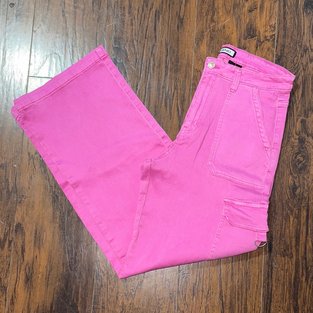 Bright Pink Wide Leg Pants